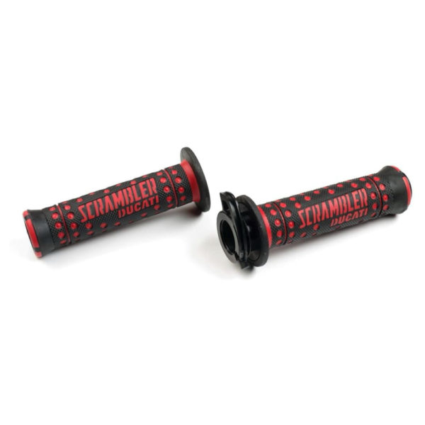 set puños racing flat track - rojo/negros