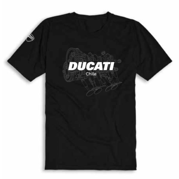 polera souvenir chile negra